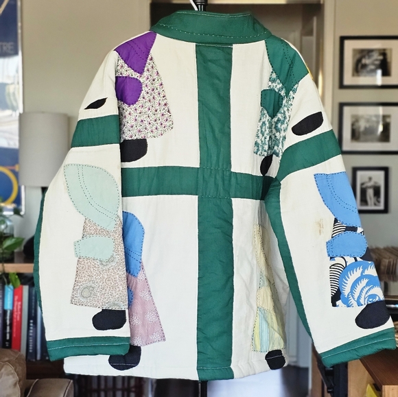 Psychic Outlaw Handmade Colorful Patchwork Pullover - Picture 5 of 10